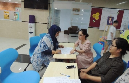 The meeting of parents of Horizon International Bilingual School
